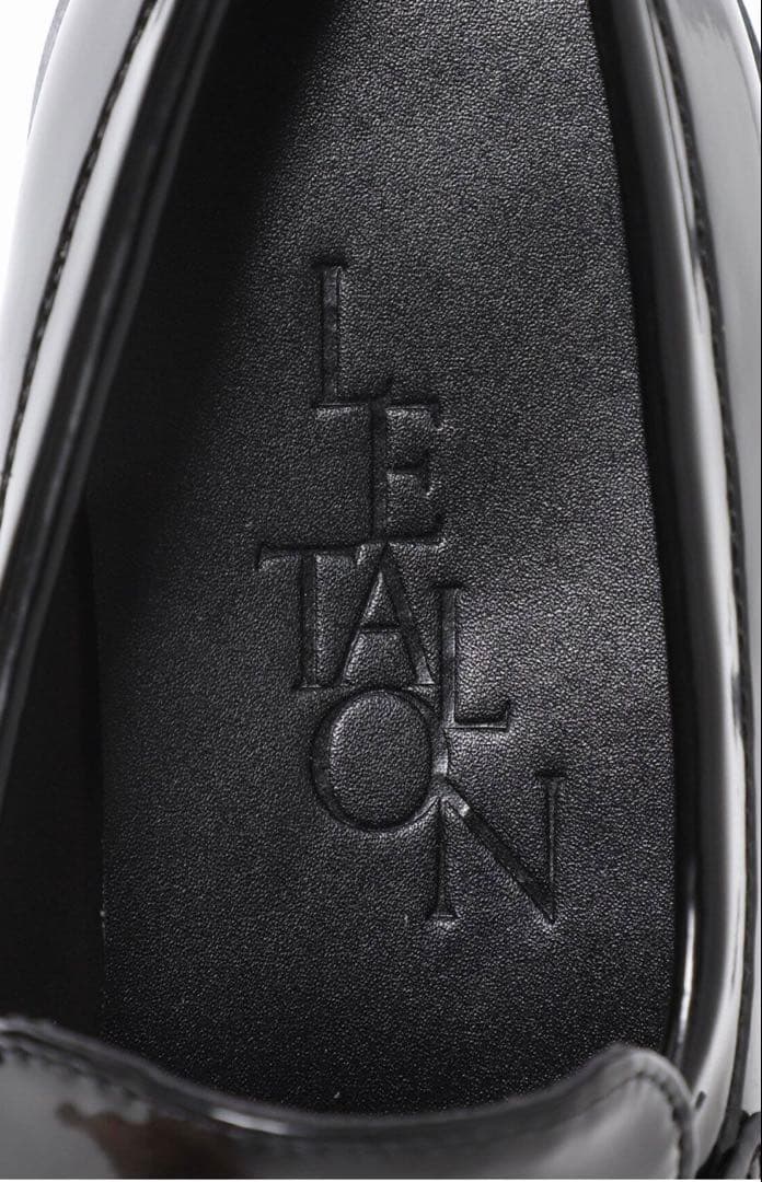 限定値下✨ルタロン　厚底ローファー　エナメル　ボア　黒