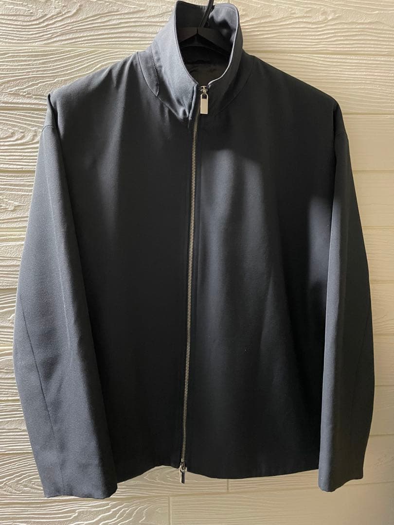 パブリックトウキョウ　含浸ウールギャバダブルジップブルゾン　グレー