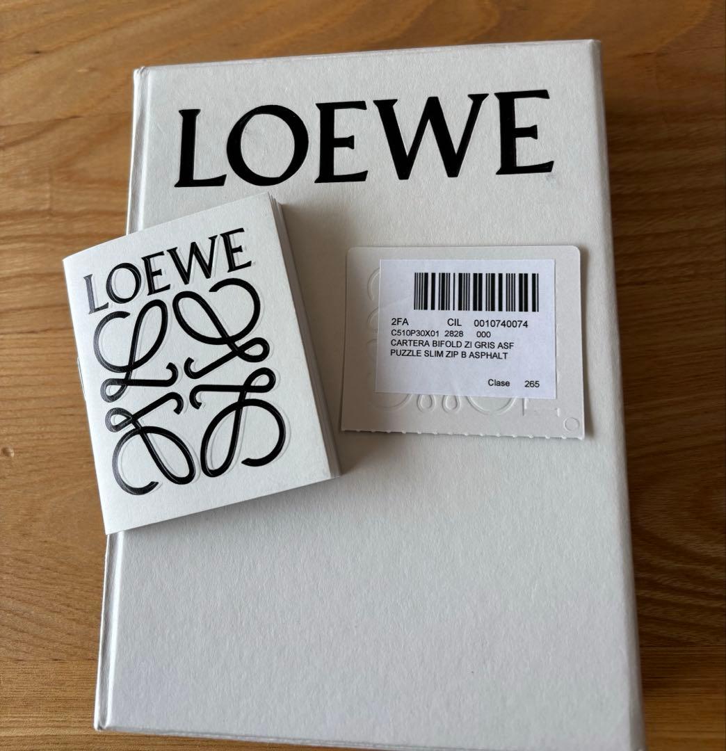 パズル 美品 スリムコンパクト ジップウォレット LOEVE ロエベ 付属品完備