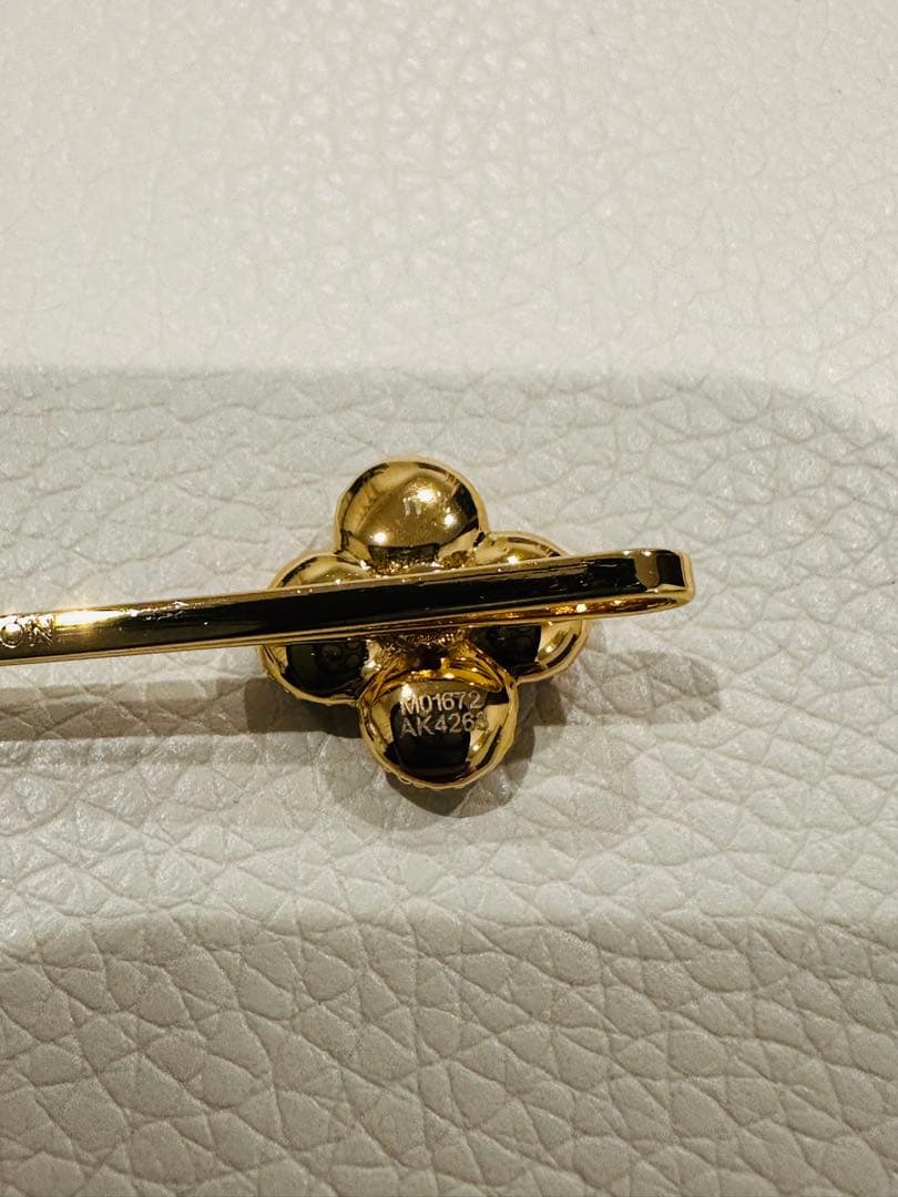 VUITTON ヴィトン クリスタル ヘアピンセット バレッタ・ルイザ ゴールド