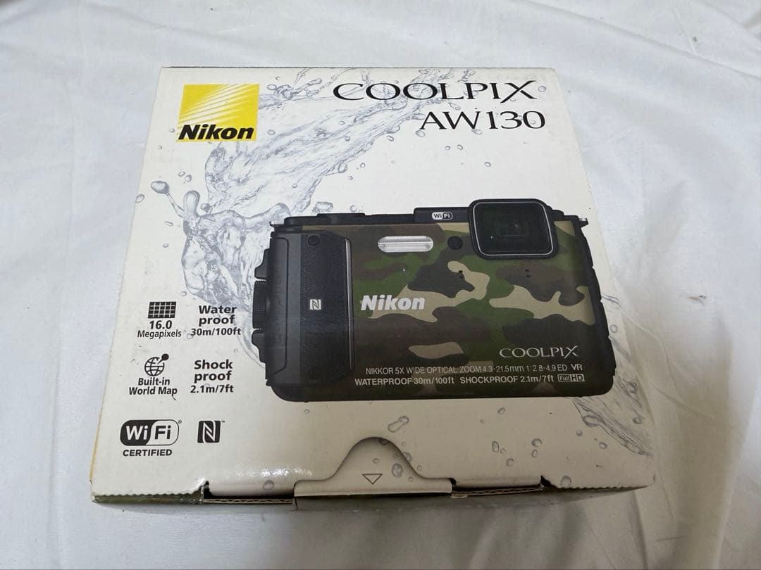 箱付 Nikon COOLPIX AW130 防水デジタルカメラ 動作確認済み