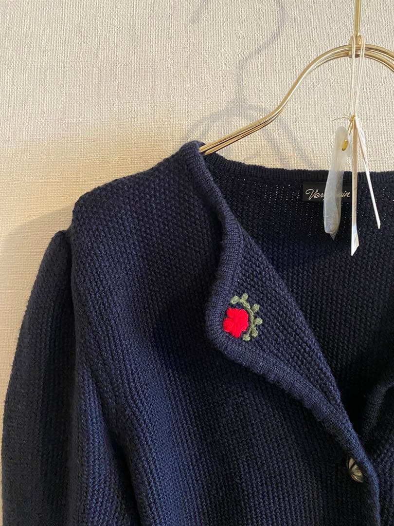 Verybrain 紺　カーディガン　ニット