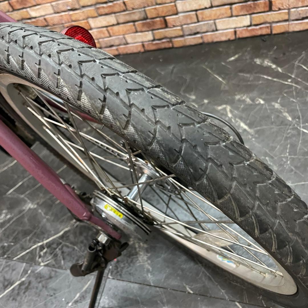 【14】折りたたみ電動自転車Panasonic OFF TIME ワインレッド