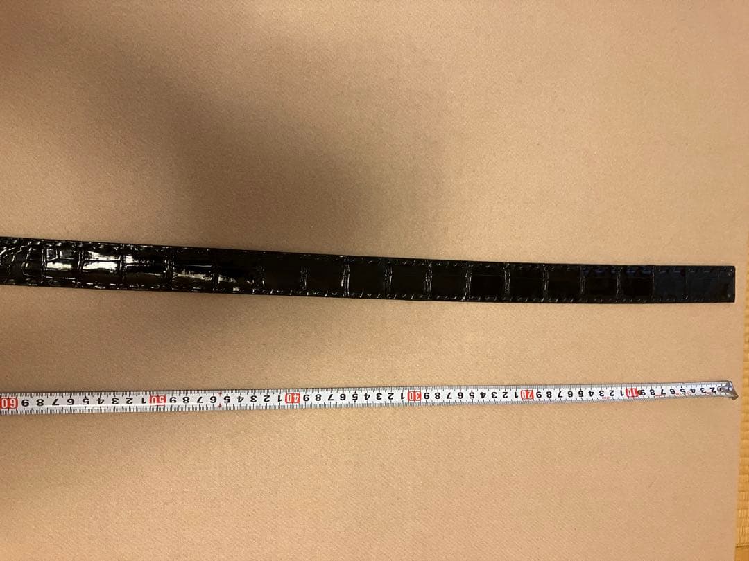 クロコダイル艶あり バックルなし