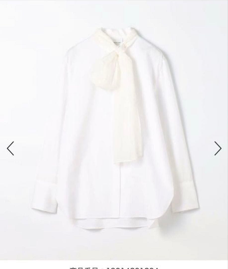 コンパクトブロード シフォンボウタイブラウス