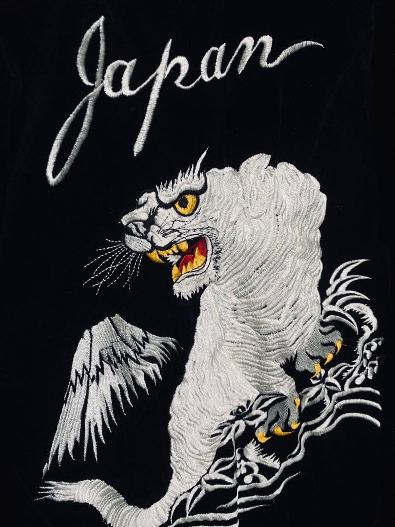 HUMBER 日本 スカジャン vintage 限定虎 unisex 別珍 珍品