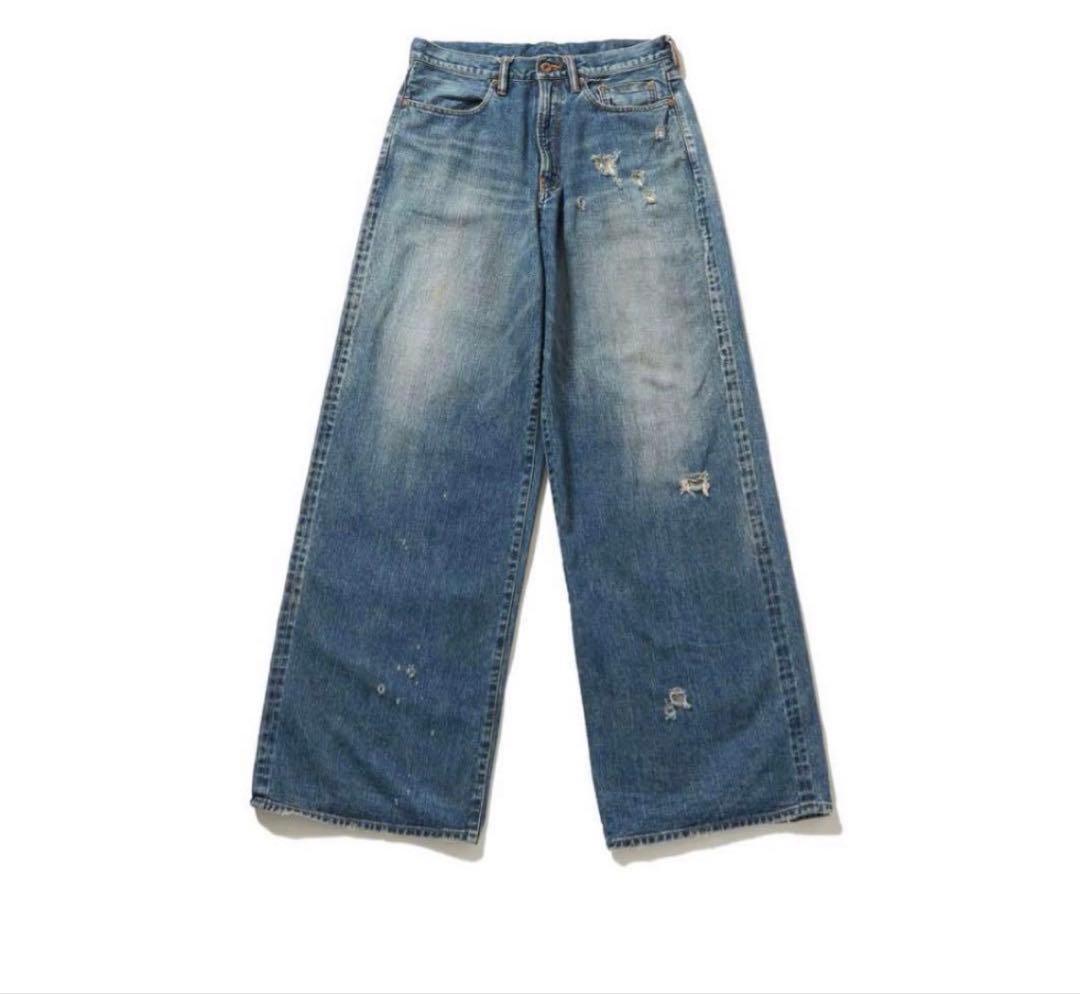 パンツ 24ss FADED MODERN DENIM WIDE TROUSERS