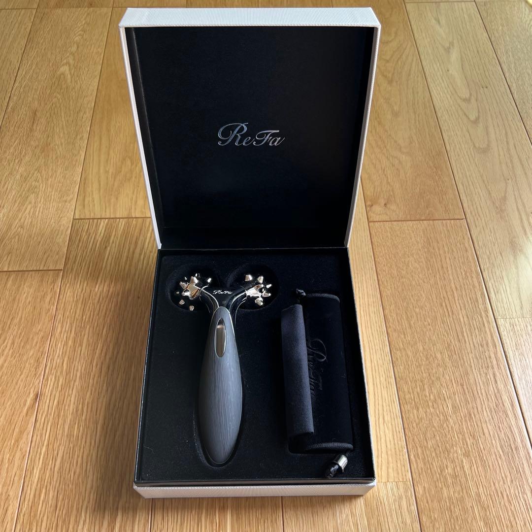 リファ　フェイス用　フェイスローラー　美顔器　リファリズム　ブラックウッド