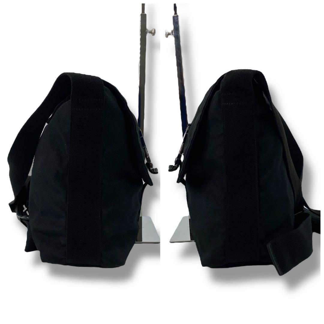 美品 GUCCI グッチ ナイロン メッセンジャーバッグ ショルダーバッグ 黒