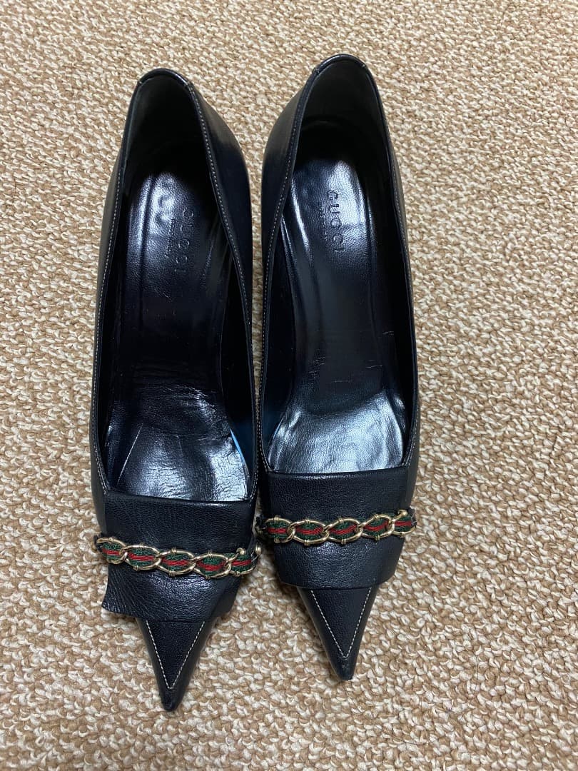 GUCCI マラガレザーヒール