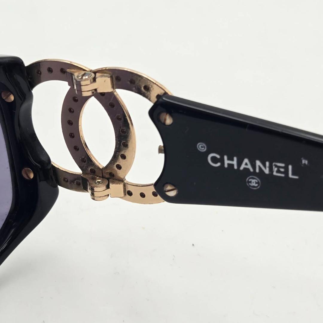 CHANEL シャネル サングラス ココマーク ラインストーン付 ケース・箱付き
