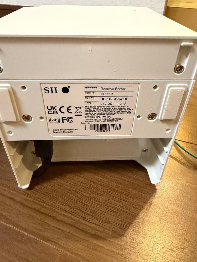 SII RP-F10 レシートプリンターエアレジ Bluetooth タイプ