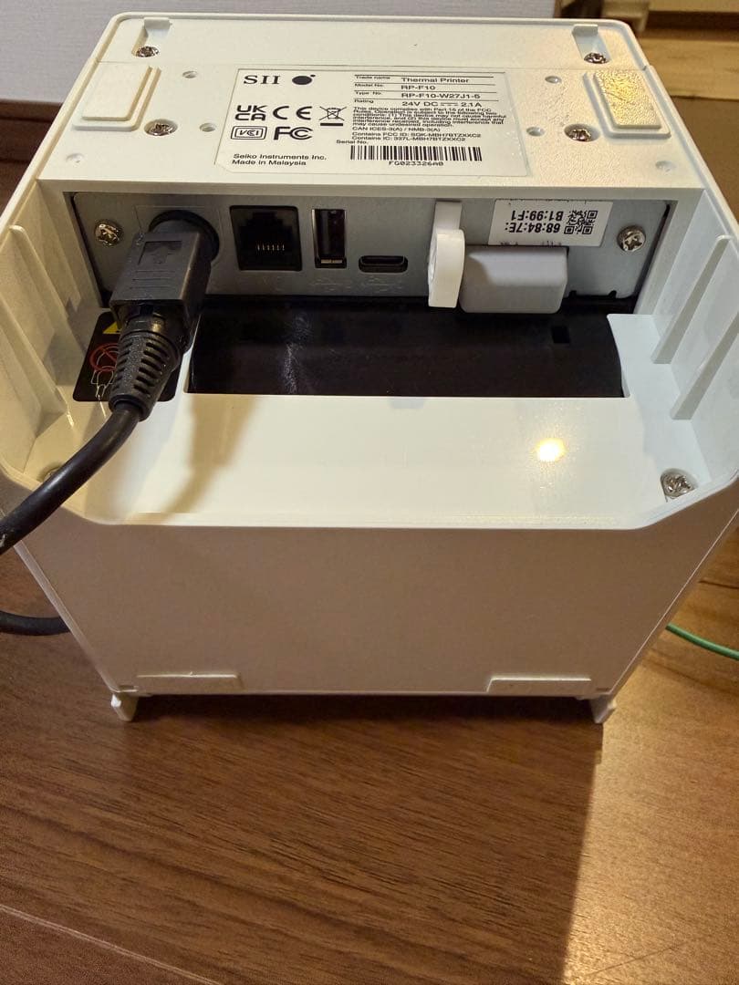 SII RP-F10 レシートプリンターエアレジ Bluetooth タイプ