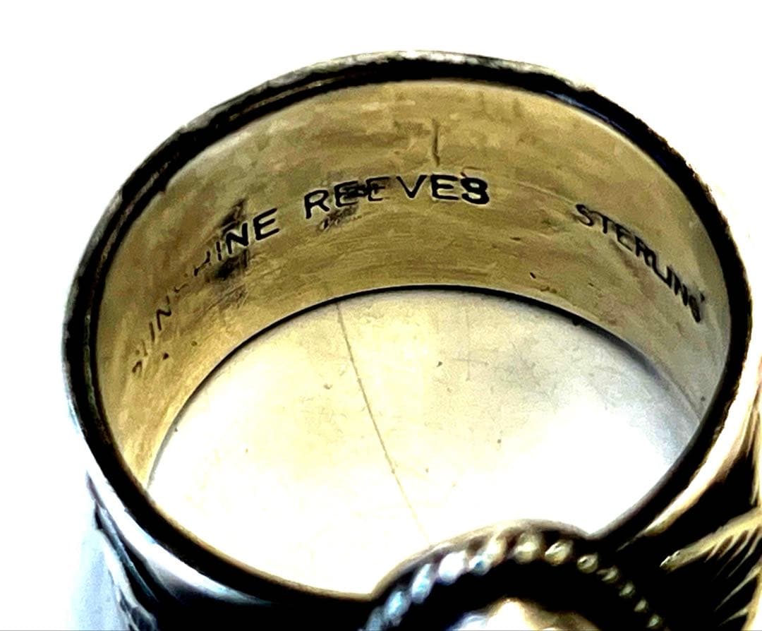 Wayne Reeves ナバホ族 ターコイズ リング Sterling