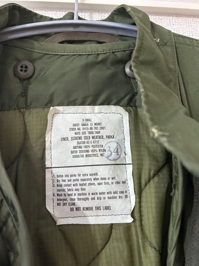 M-65 フィッシュテールパーカー X-SMALL