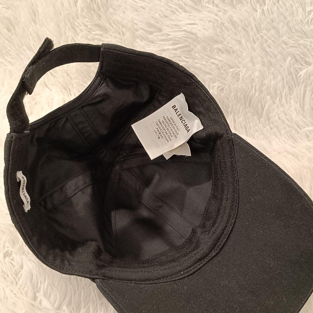 しょー様　極美品✨　BALENCIAGA Paris キャップ 黒　ブラック　バ