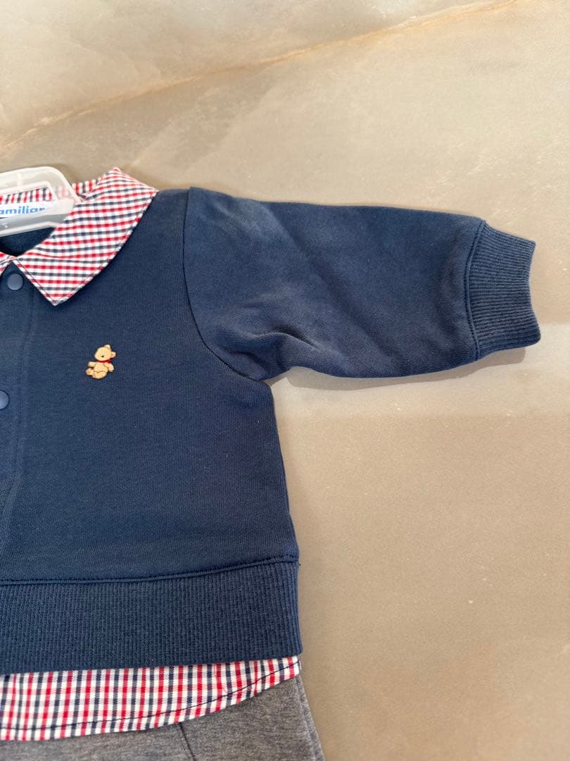 定価14300円新品未使用タグ付きファミリアロンパース60