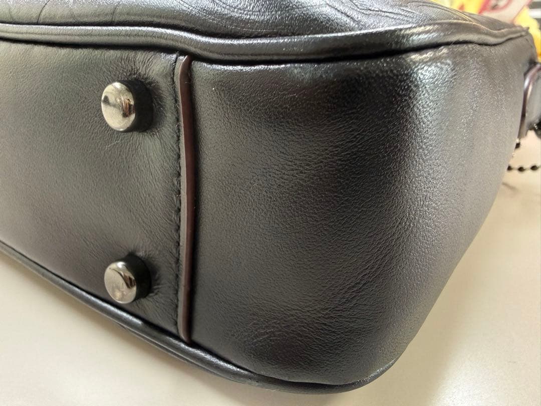 COACH コーチ　ビジネスバック　ケネディ ブリーフ シグネチャーレザーバック