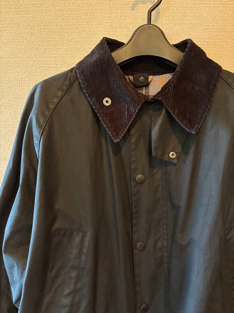 Barbour ブラック イギリス製 オイルドジャケット 42 XL