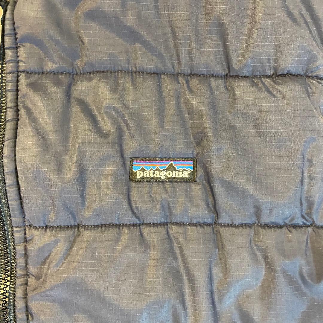 90s Patagonia ダウンベスト ネイビー Lサイズ 詳細不明