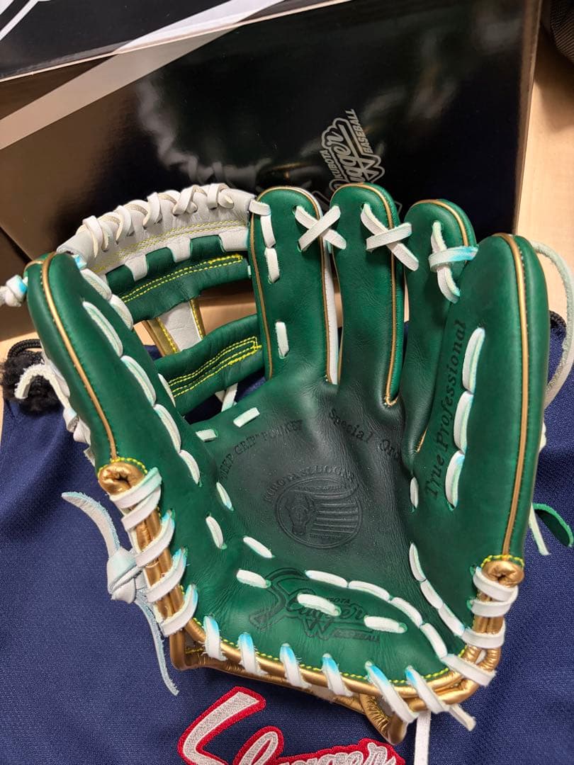 クボタスラッガー　Slugger 軟式野球グローブ 緑/白