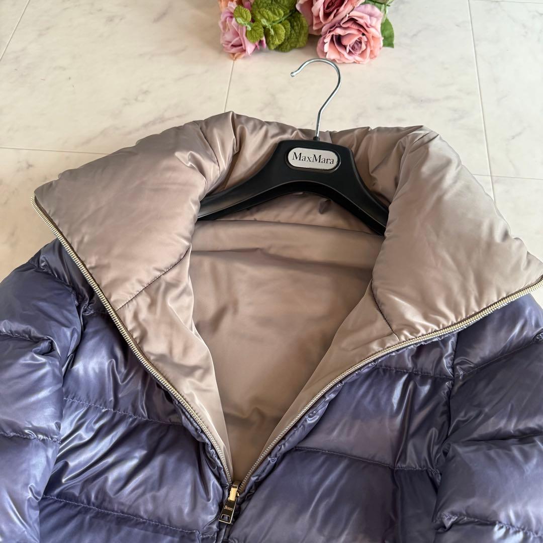 美品★ヘルノ 2way リバーシブル スタンドカラーダウンコート バイカラー42