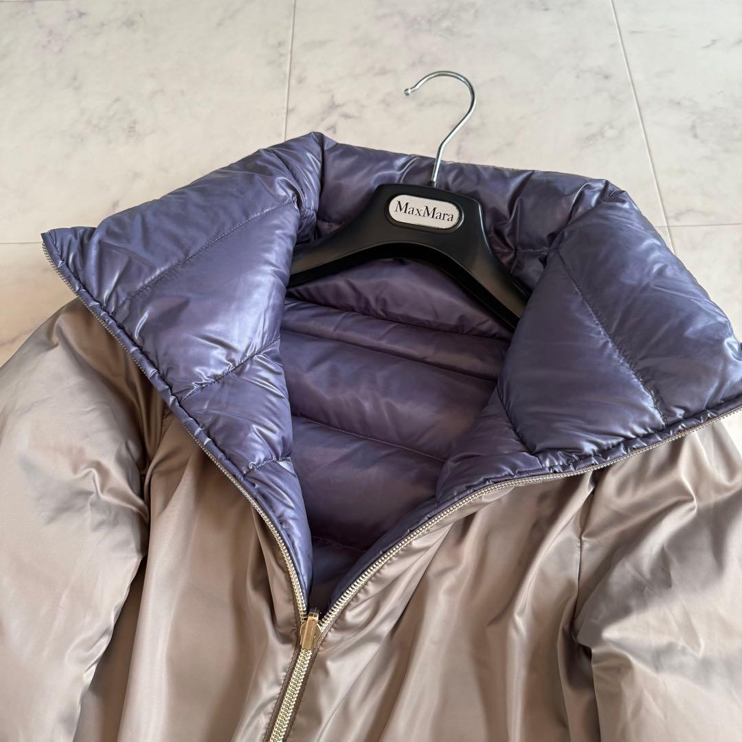 美品★ヘルノ 2way リバーシブル スタンドカラーダウンコート バイカラー42