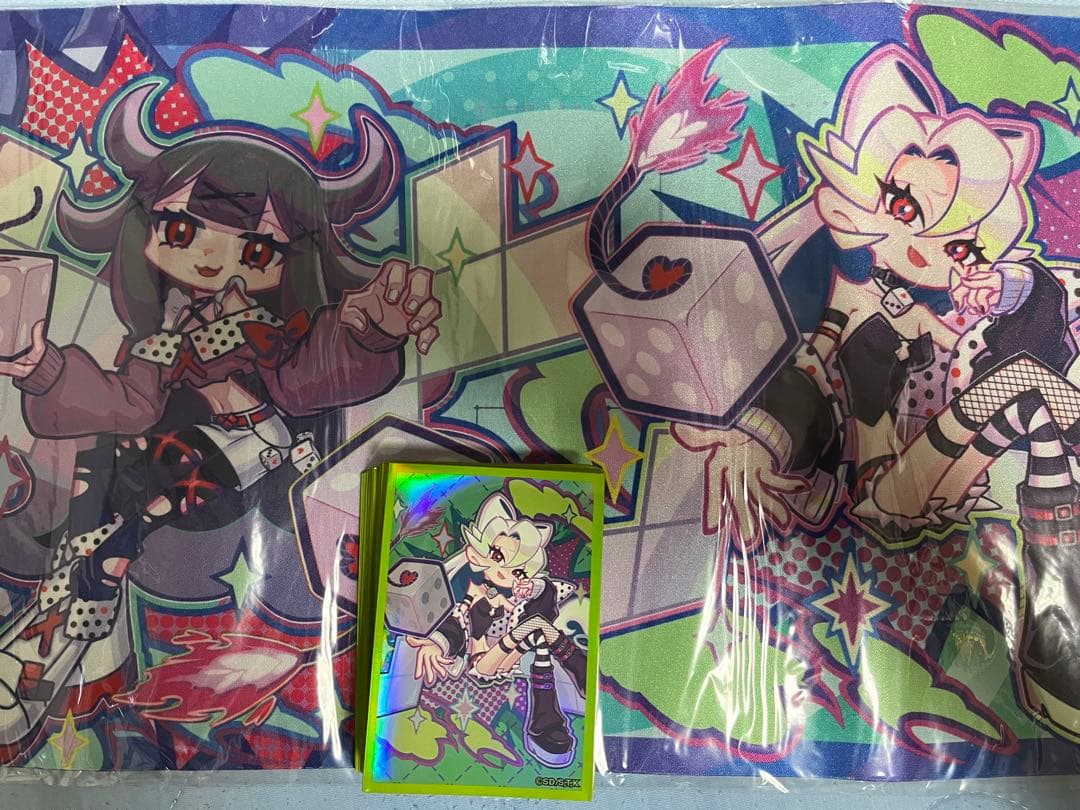 遊戯王ラッシュデュエル ダイスマイトガールチロリ スリーブ80枚&プレイマット