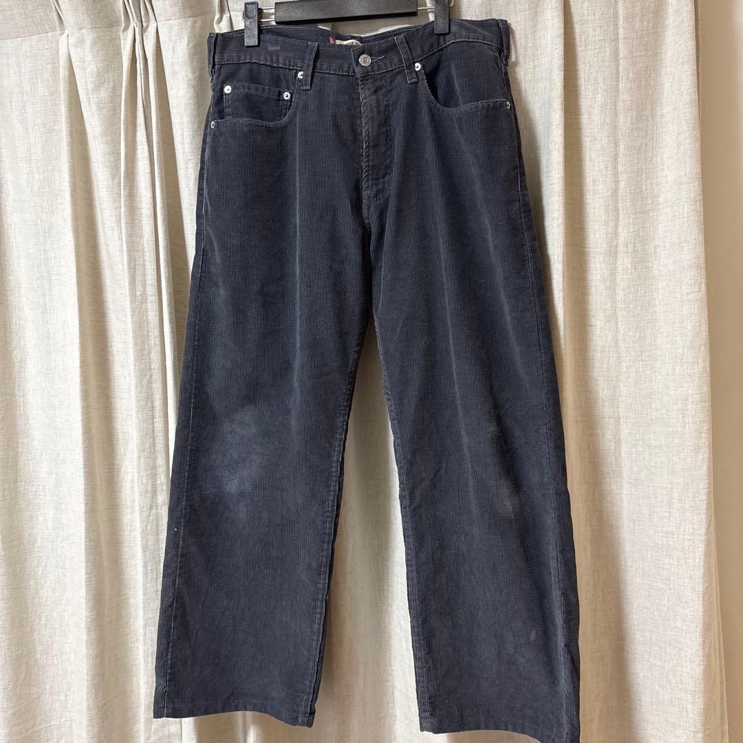 00s USA Levi's ブラックコーデュロイ 569 W32L30表記