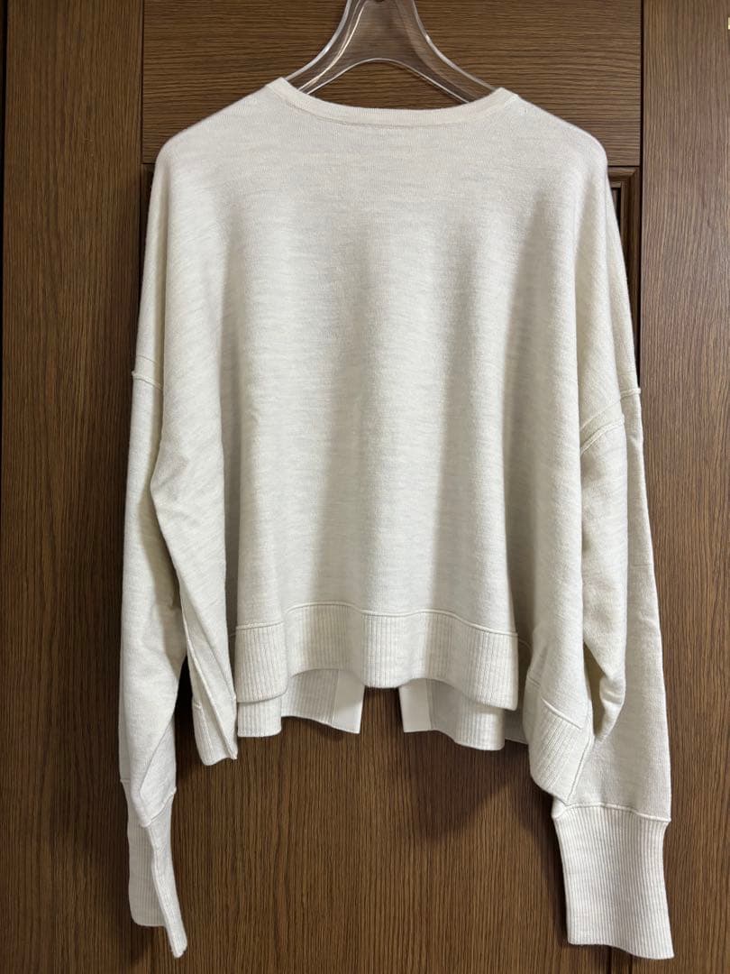 Curensology ファインウールバックリボンプルオーバー エクリュ