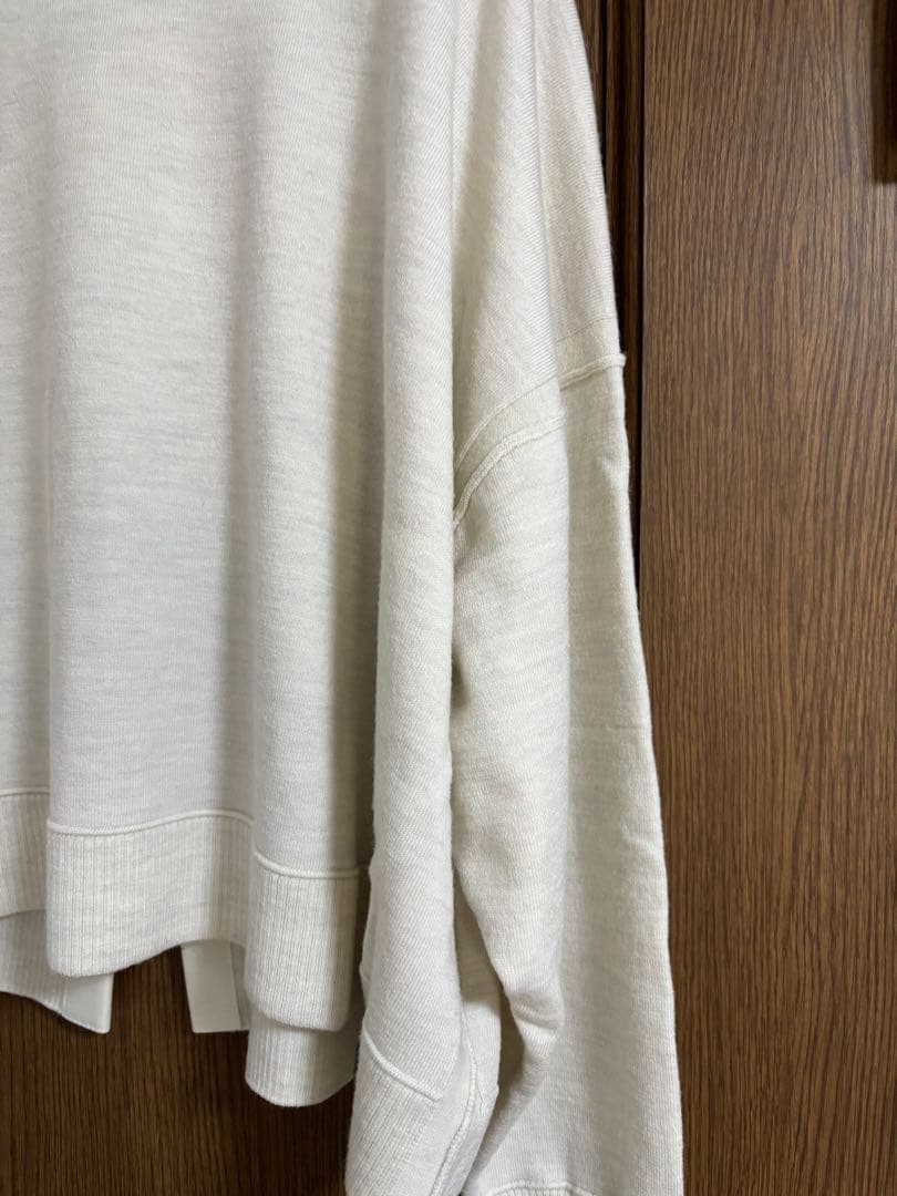 Curensology ファインウールバックリボンプルオーバー エクリュ