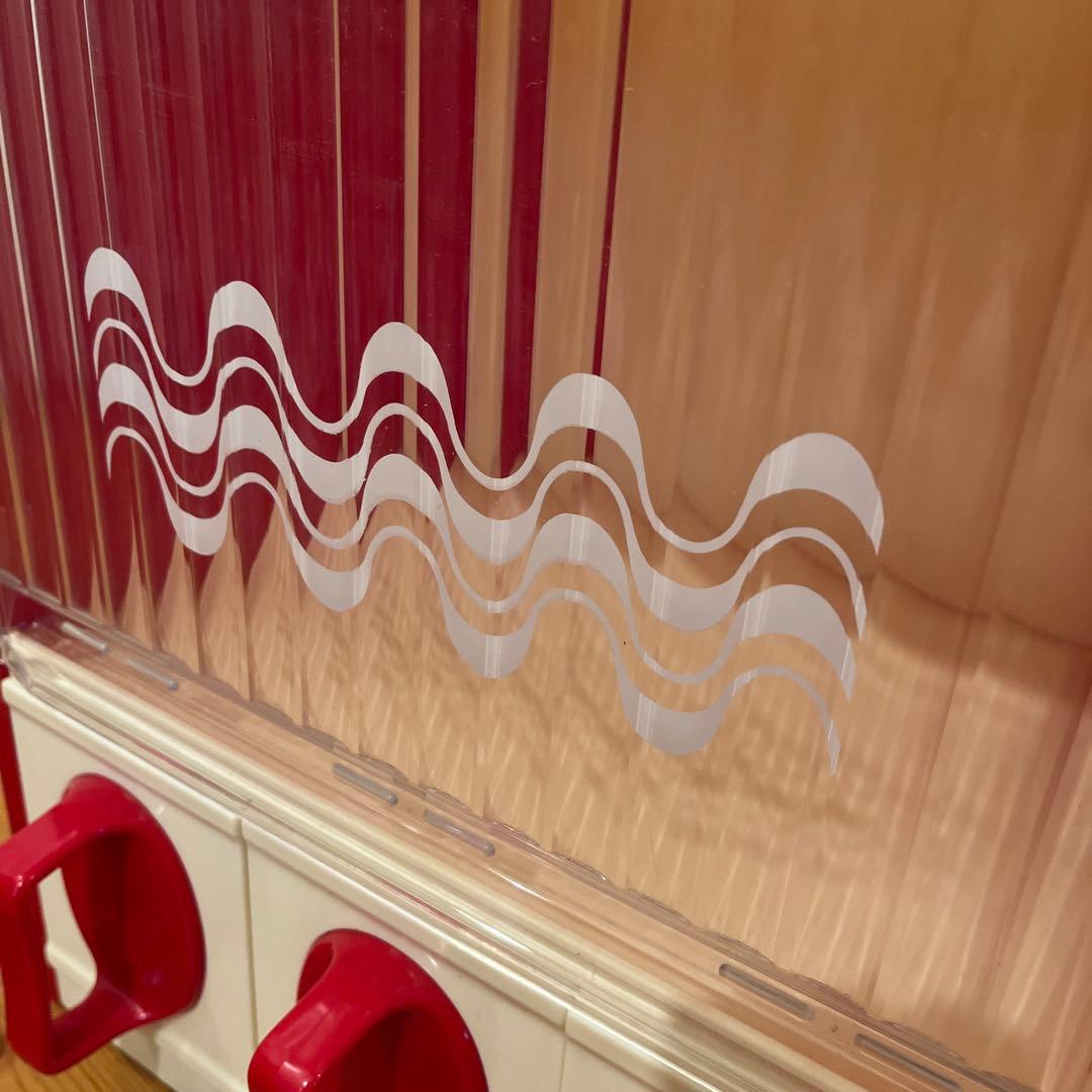 昭和レトロ　キッチンラック　クッキングケース　調味料入れケース　赤　未使用