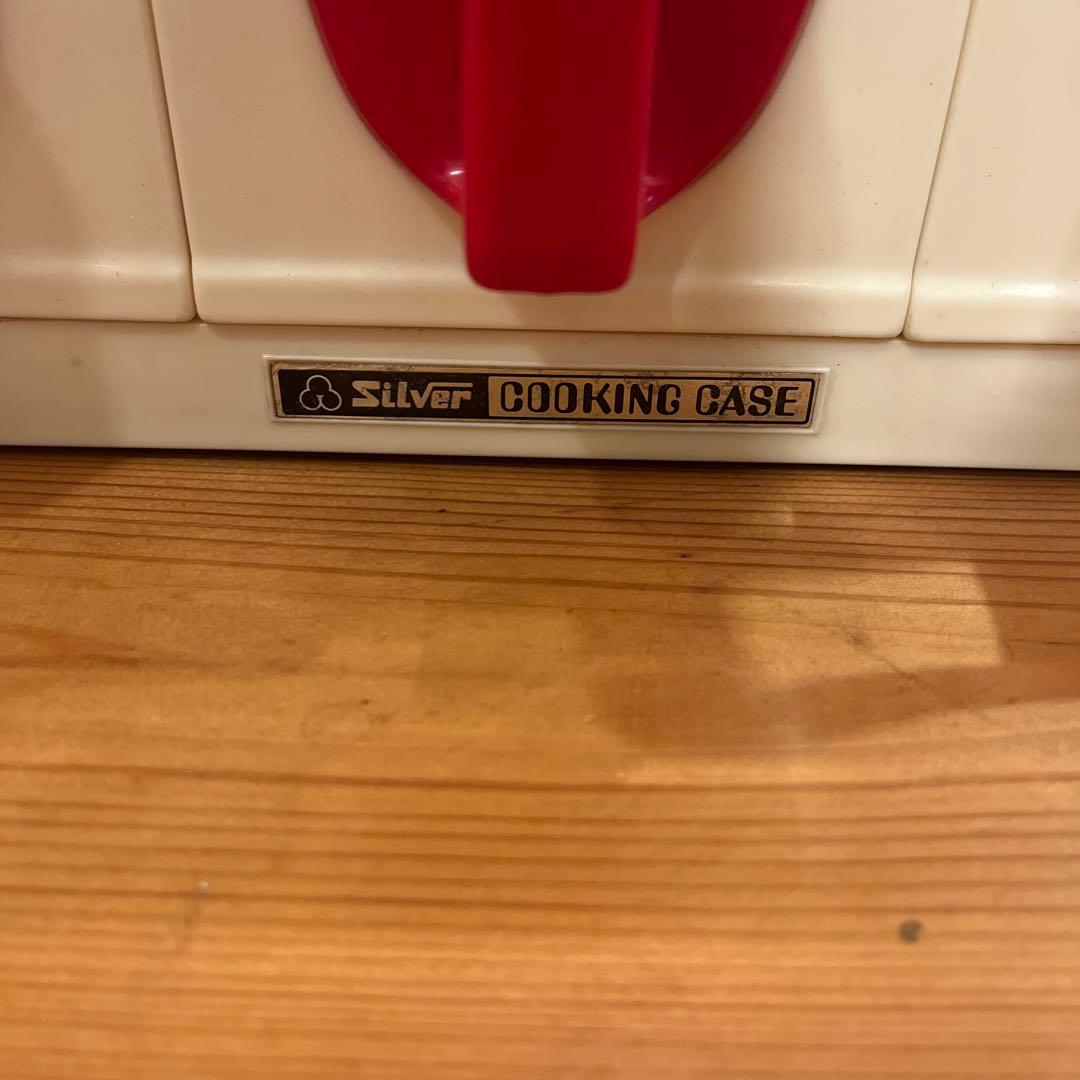 昭和レトロ　キッチンラック　クッキングケース　調味料入れケース　赤　未使用