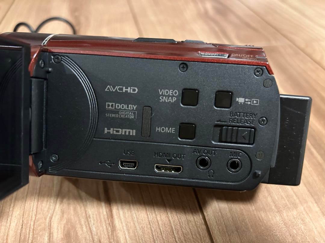 Canon HD ビデオカメラ 10倍光学ズーム 充電器・バッグ付き　HFM51