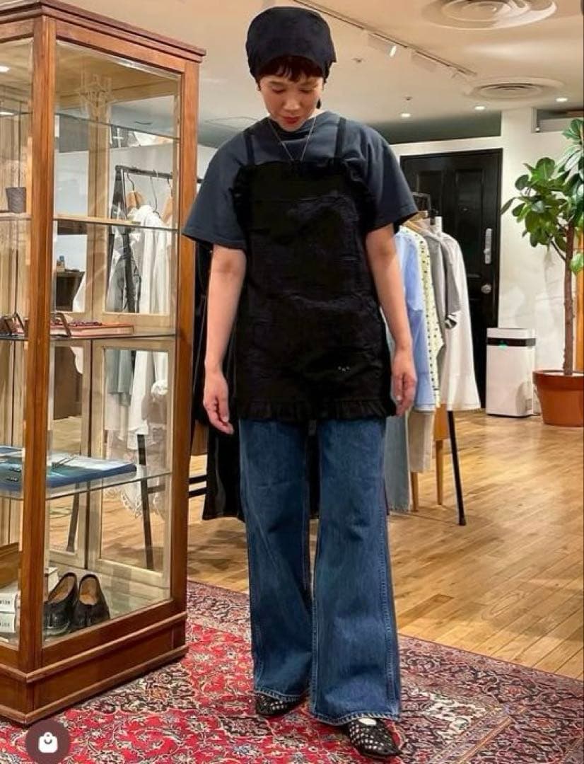 THE SHINZONE パッチワークレース トップス シンゾーン ブラック