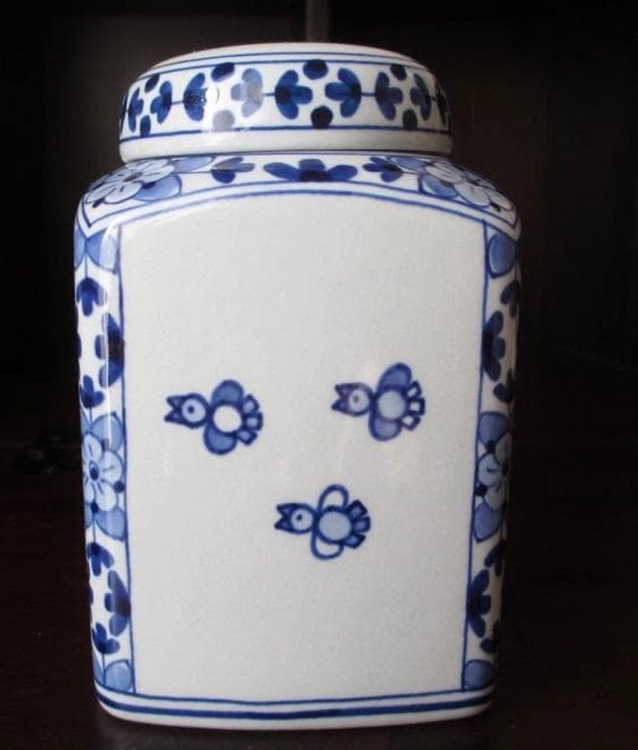 ロイヤルデルフト ミッフィー　小物入れ　キャンディポット　陶器　デルフト