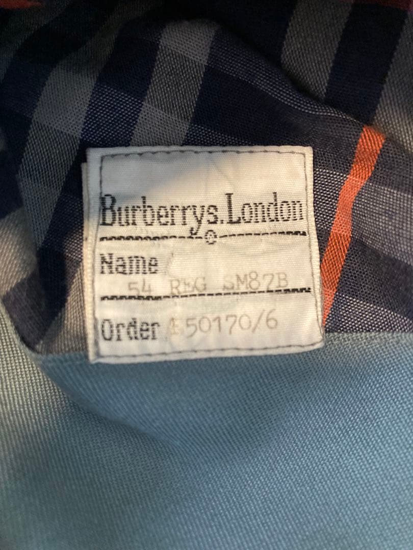 80s Burberry ハリントンジャケット 一枚袖 英国製 ウールライナー