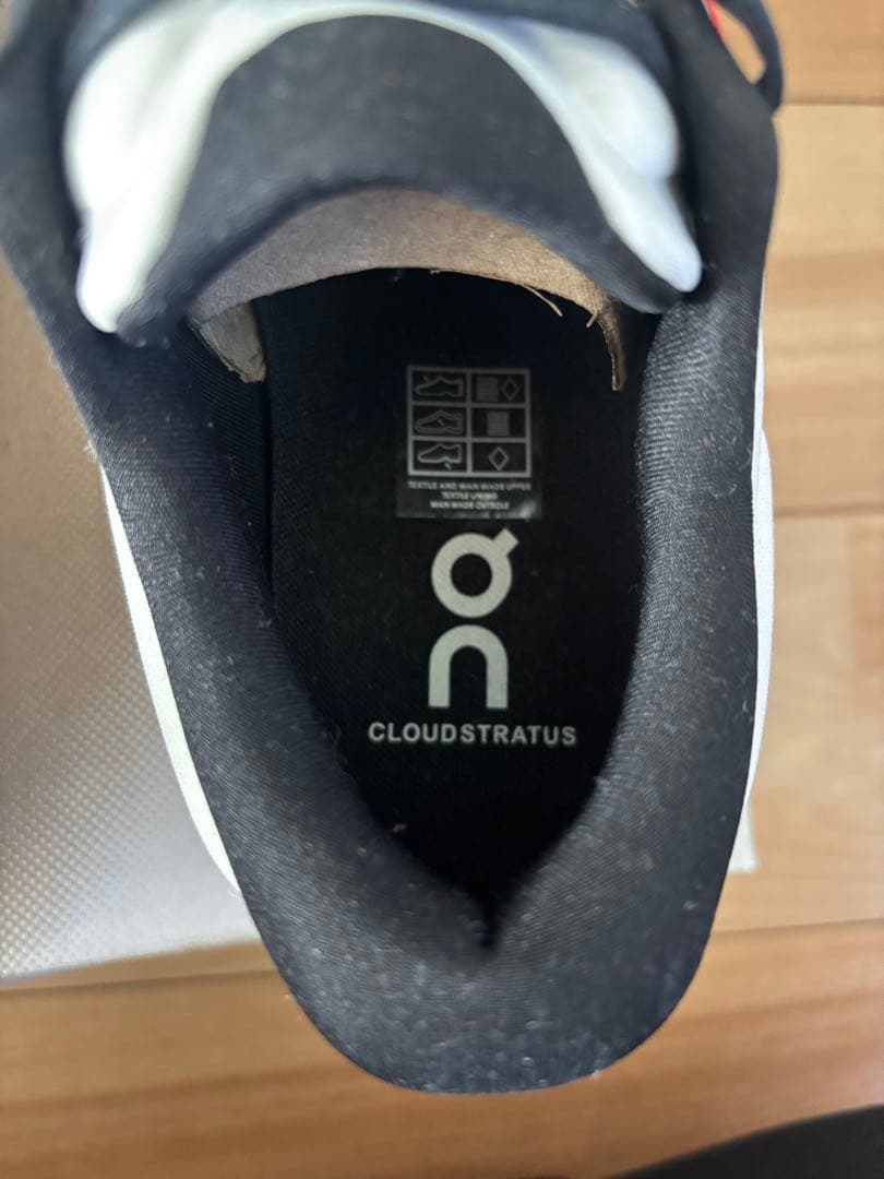 On ランニングシューズ ホワイト/オレンジ