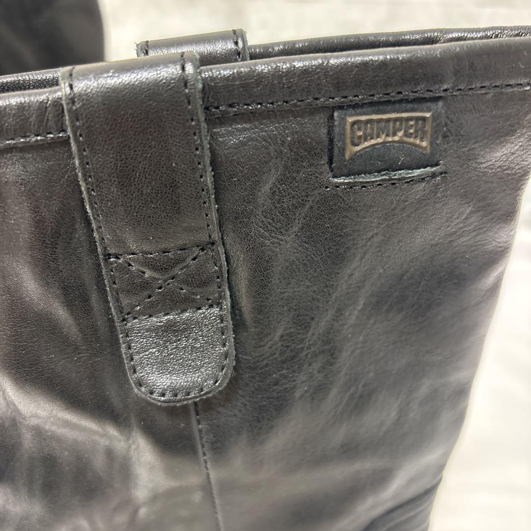 【未使用品】カンペール　CAMPER ミドルブーツ　ブラック　38 サイドジップ
