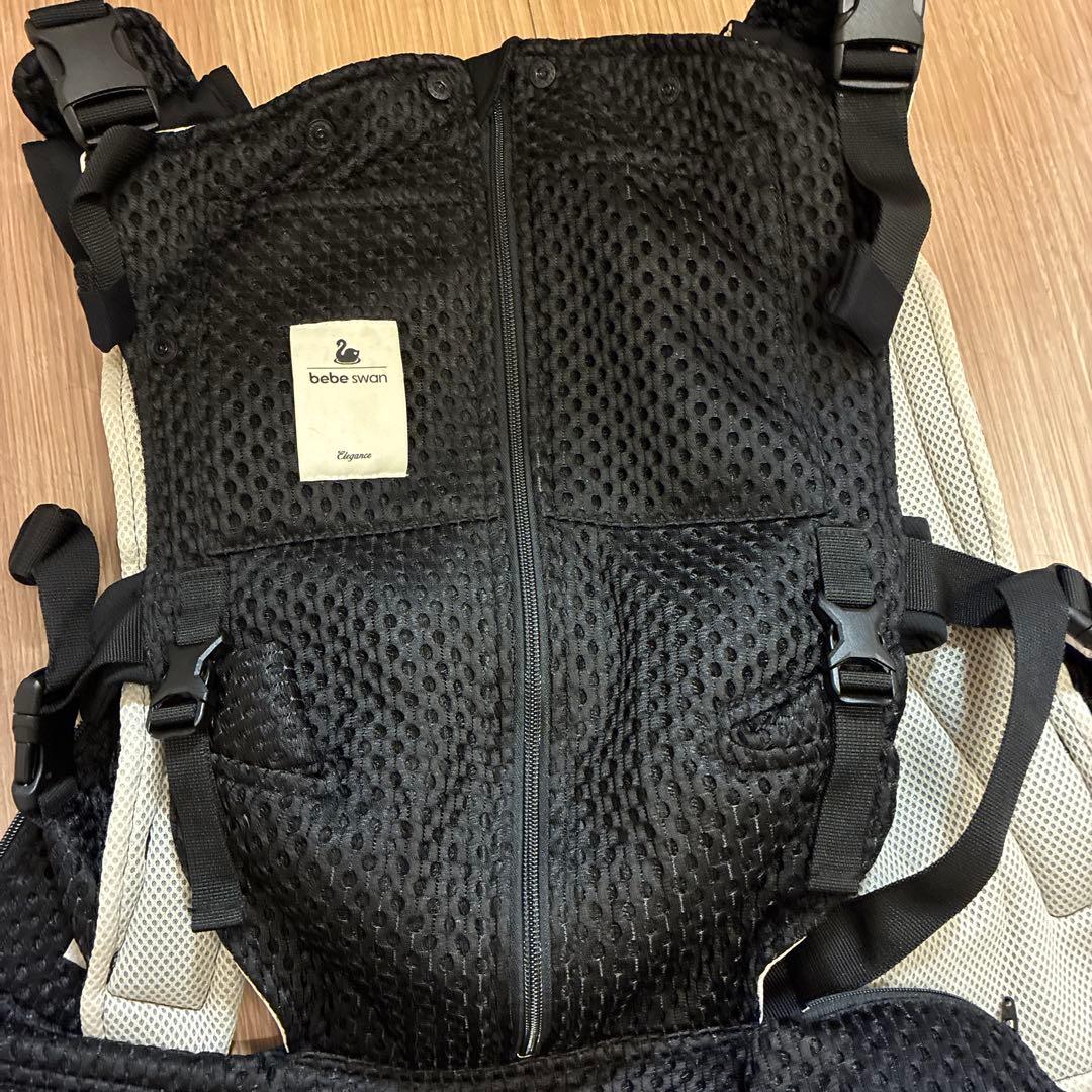 べべスワン　メッシュ抱っこ紐 黒