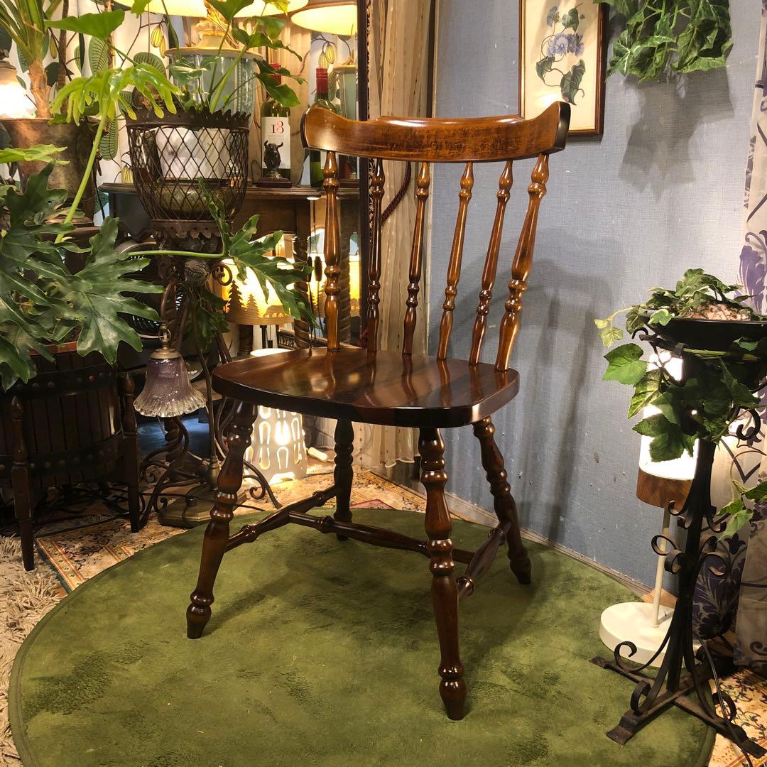 はる　美品　L３　80’s ヴィンテージ ウィングバッグ　スピンドルチェア