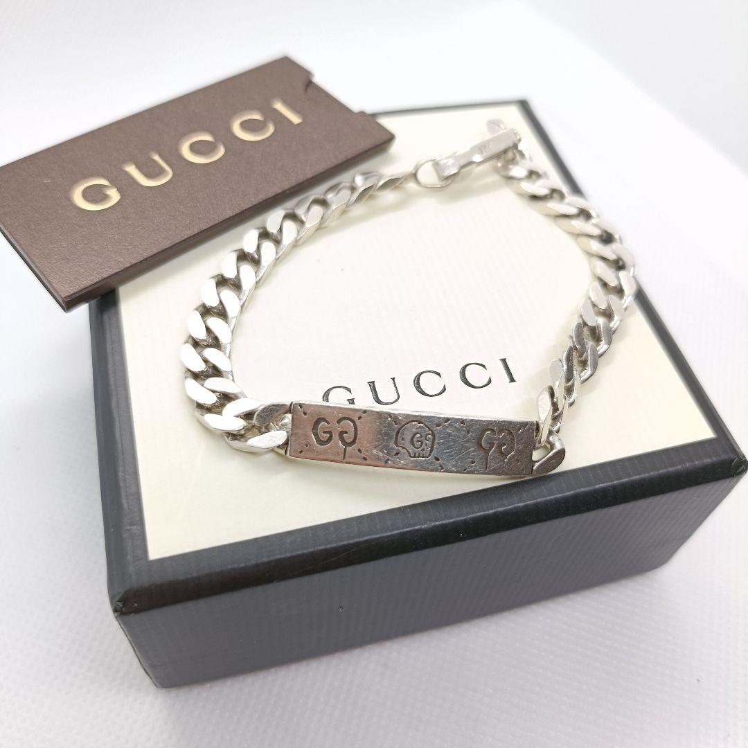 ミゾタツ様　GUCCI✨️　ブレスレット　プレート　ゴースト　925 シルバー