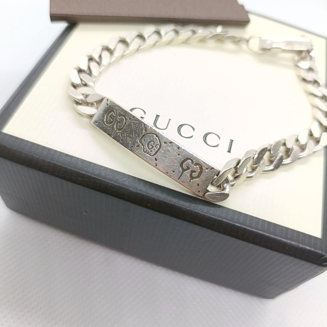 ミゾタツ様　GUCCI✨️　ブレスレット　プレート　ゴースト　925 シルバー