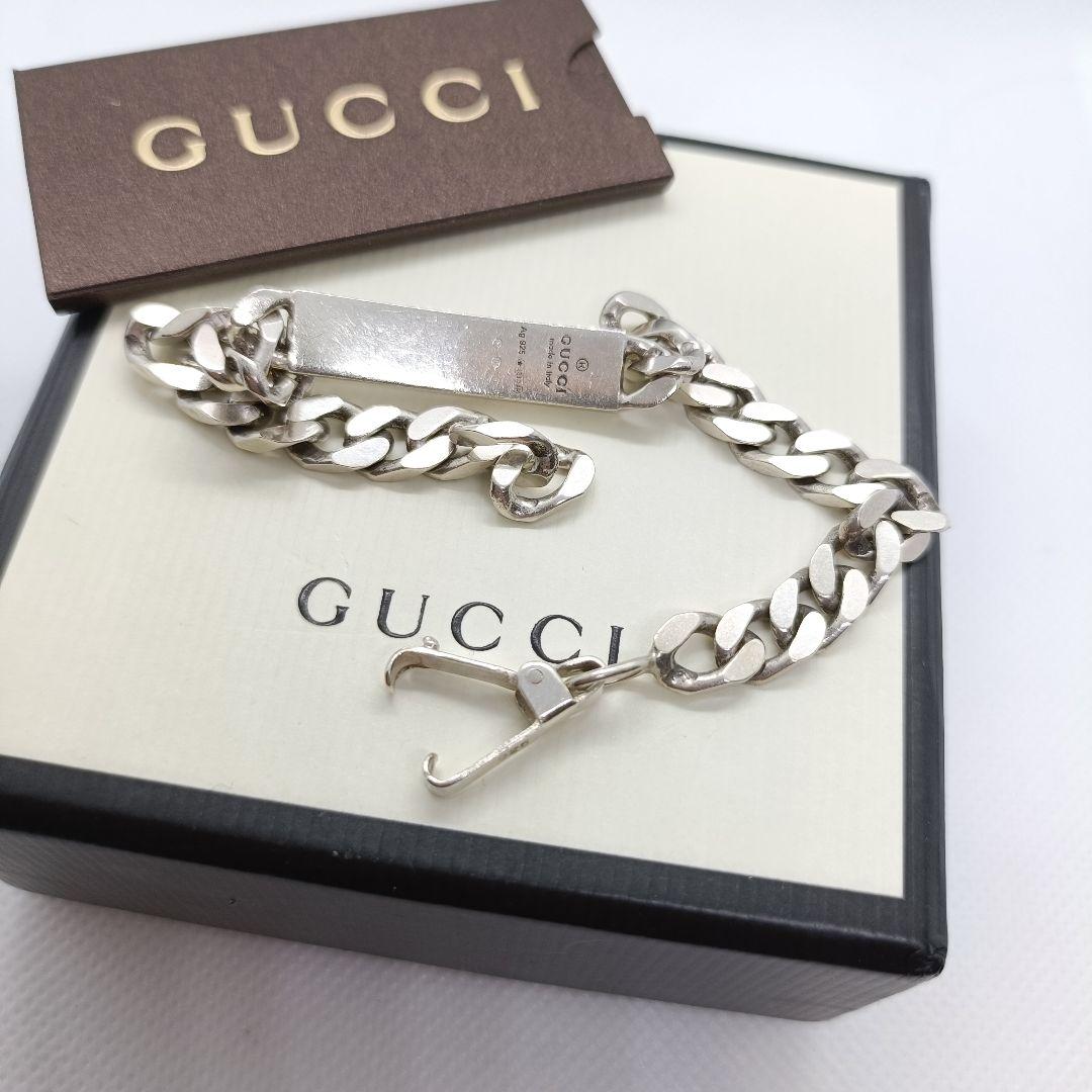 ミゾタツ様　GUCCI✨️　ブレスレット　プレート　ゴースト　925 シルバー