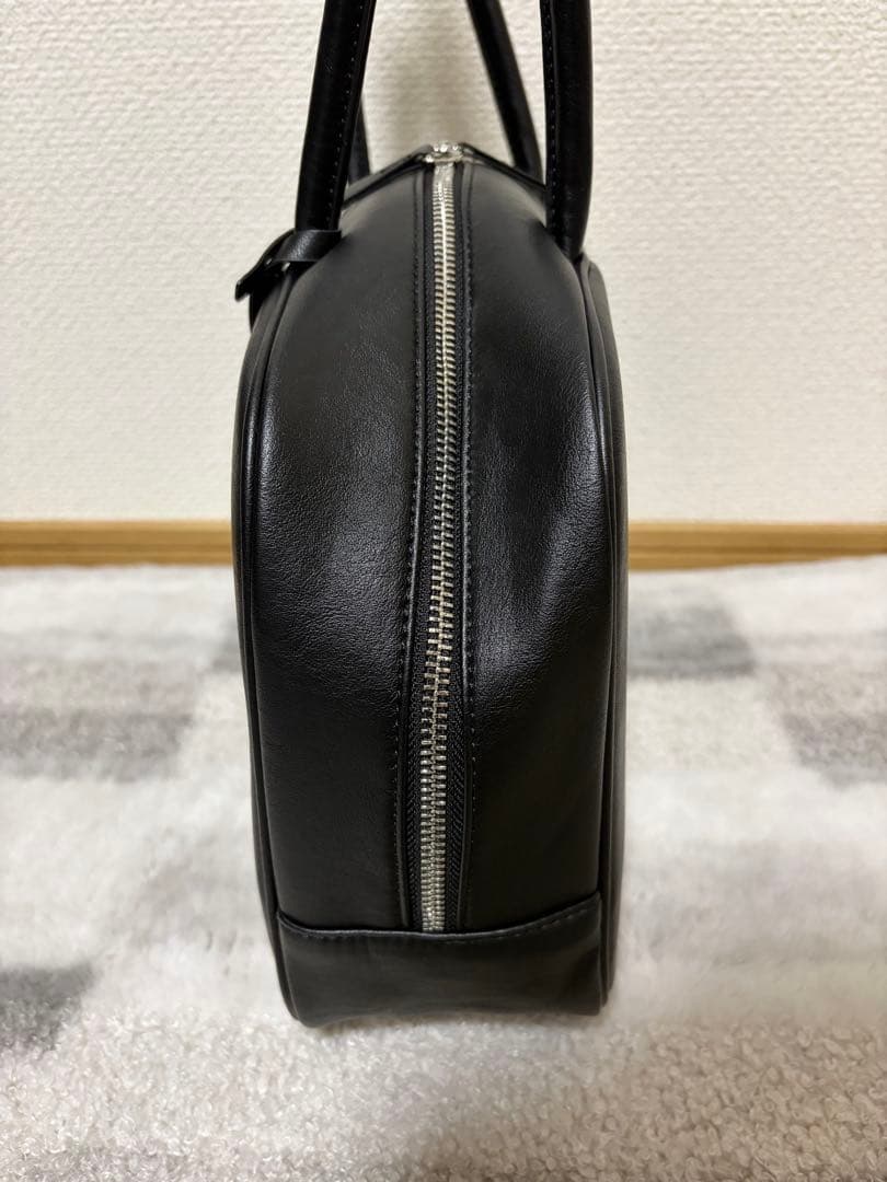 【美品】anuke Ecoleather Boston Bag ブラック