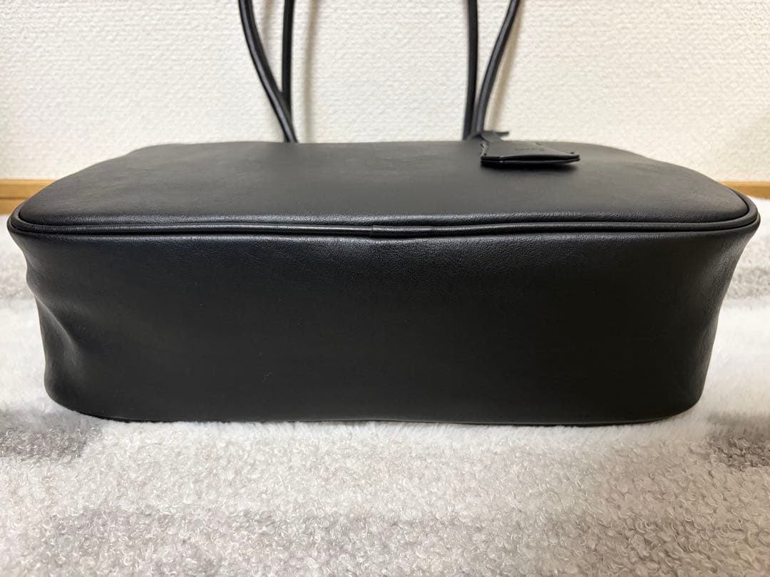 【美品】anuke Ecoleather Boston Bag ブラック