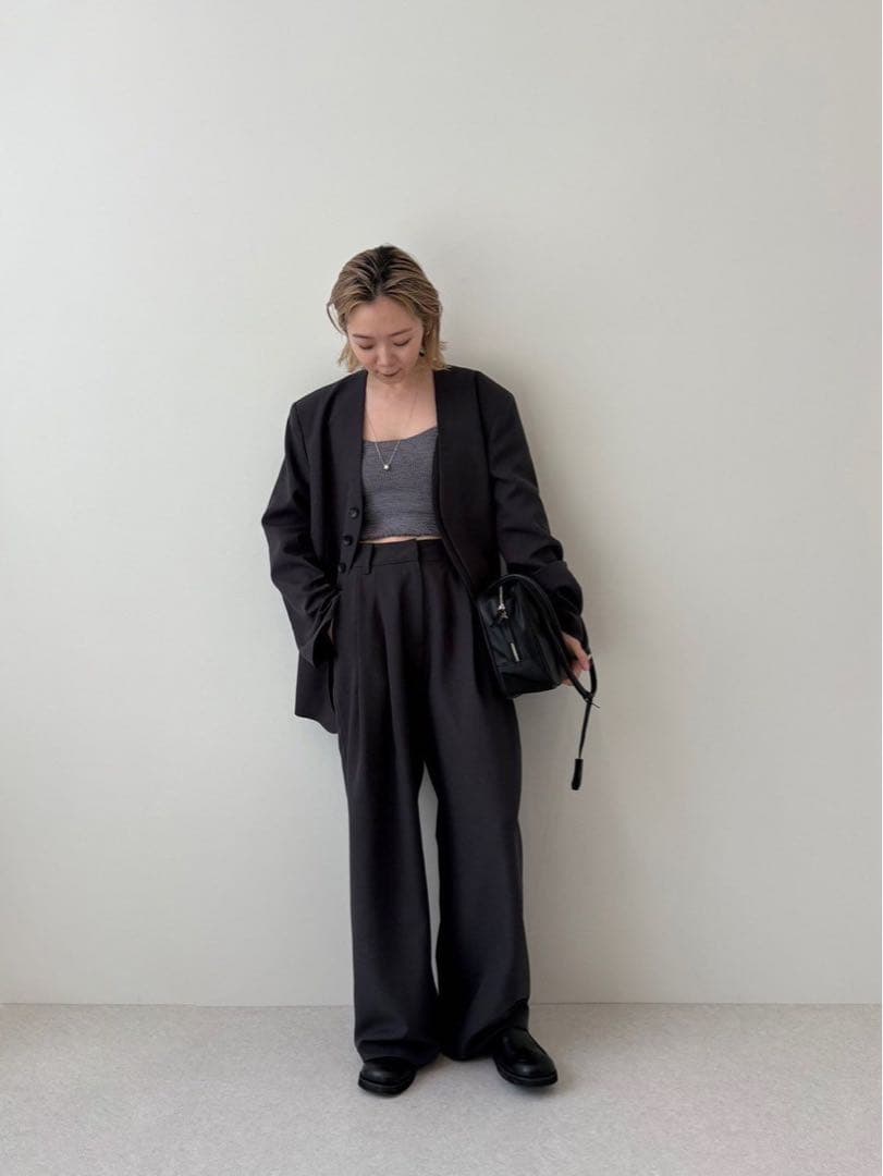 【美品】anuke Ecoleather Boston Bag ブラック