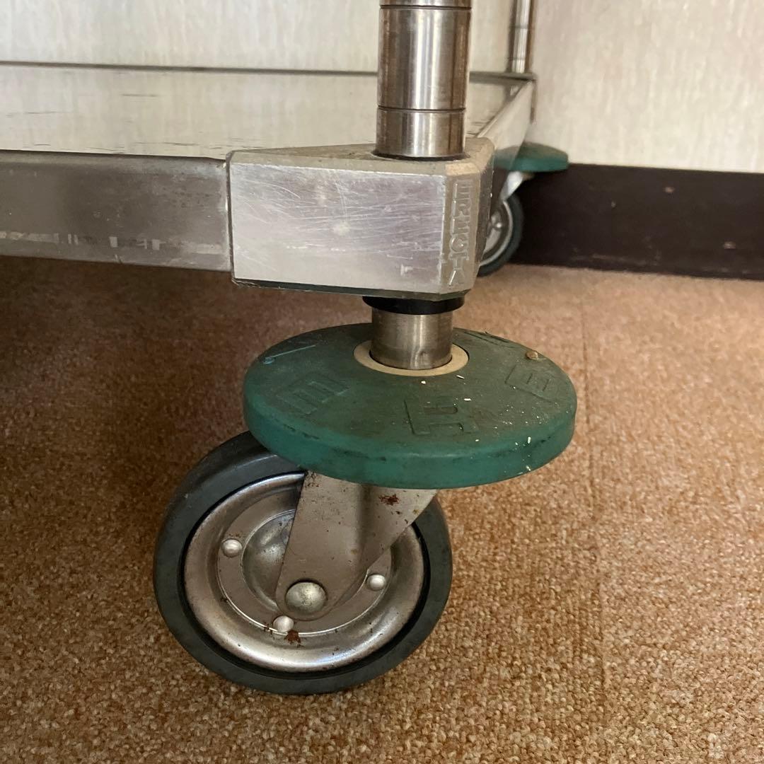 キャスター付　ERECTA エレクター ステンレススチールワゴン