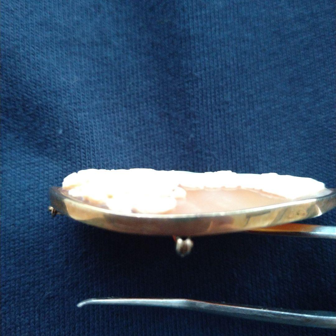 Donadio工房 ヴィンテージカメオブローチ K14