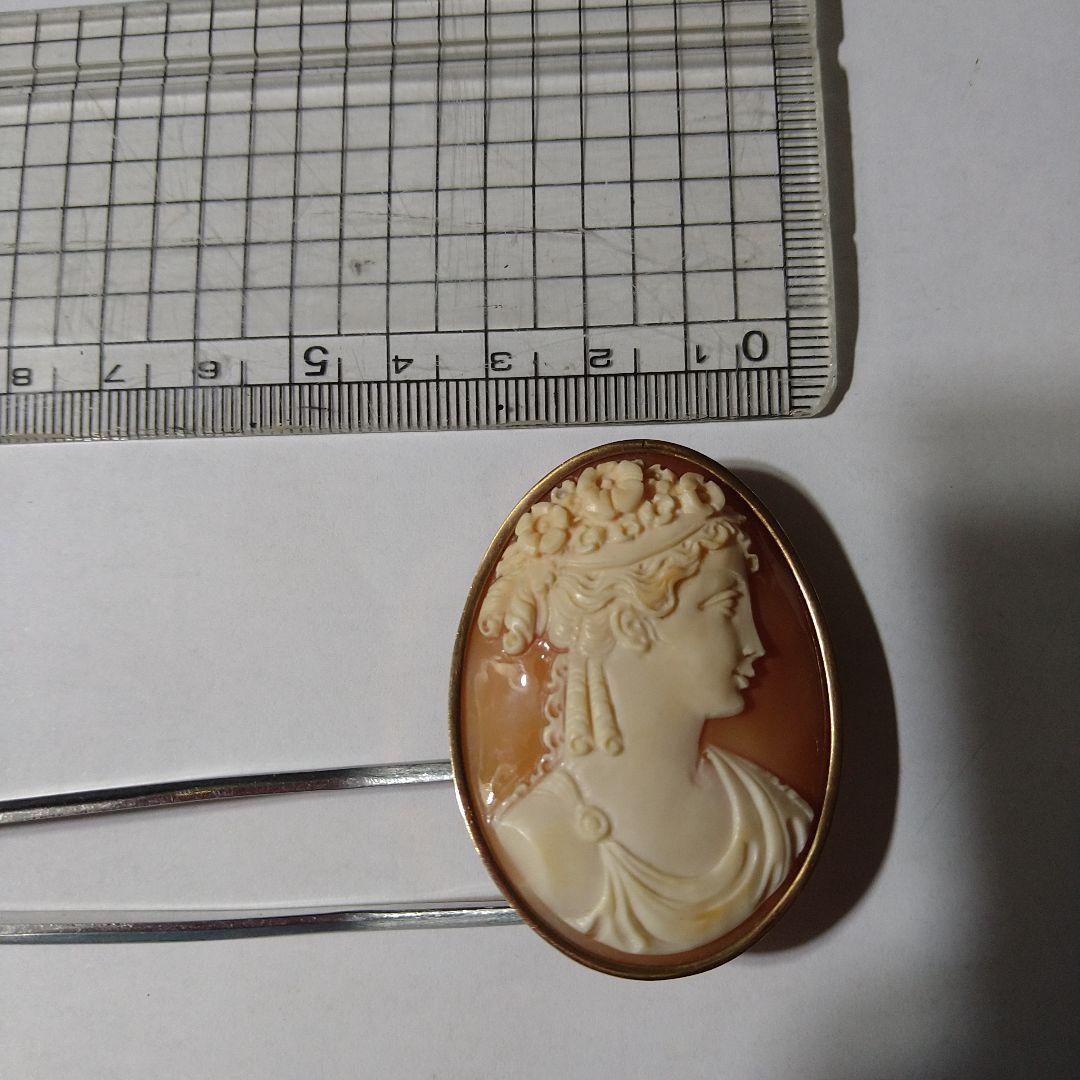 Donadio工房 ヴィンテージカメオブローチ K14